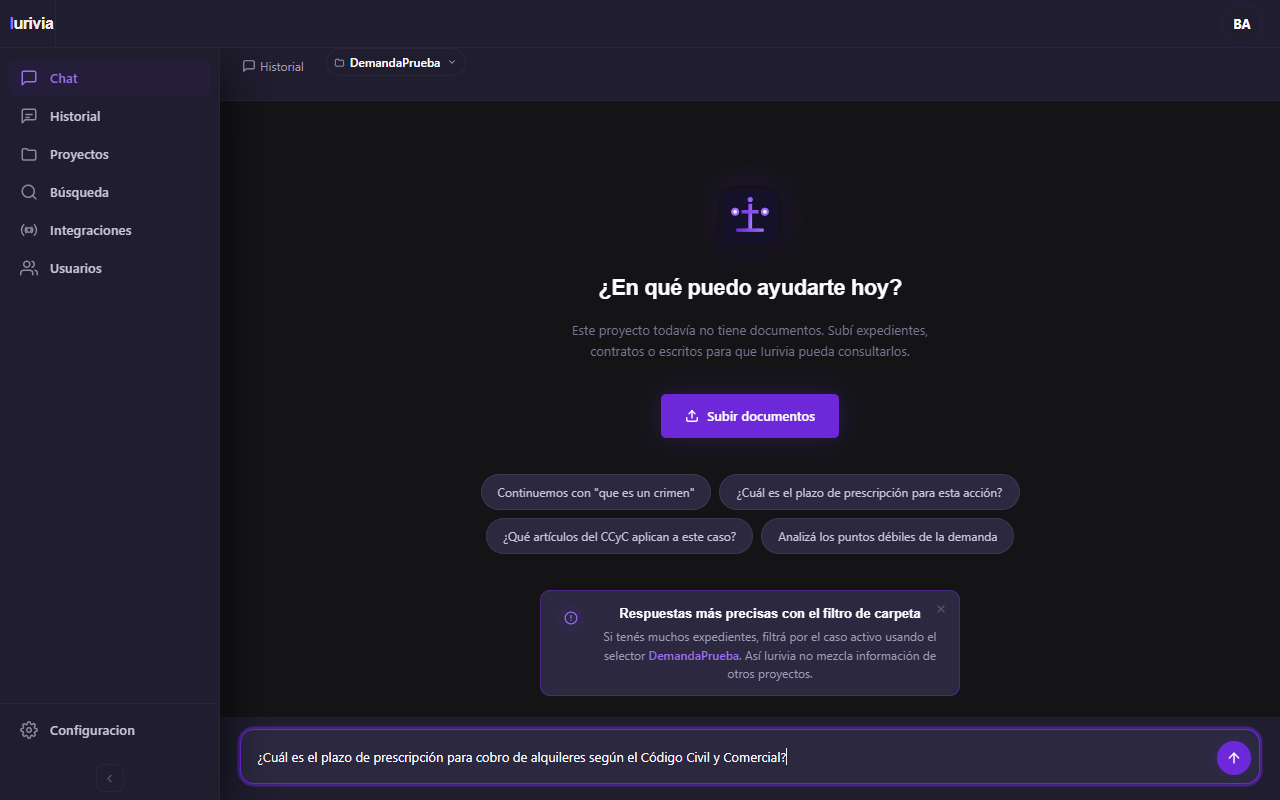 Chat con consulta