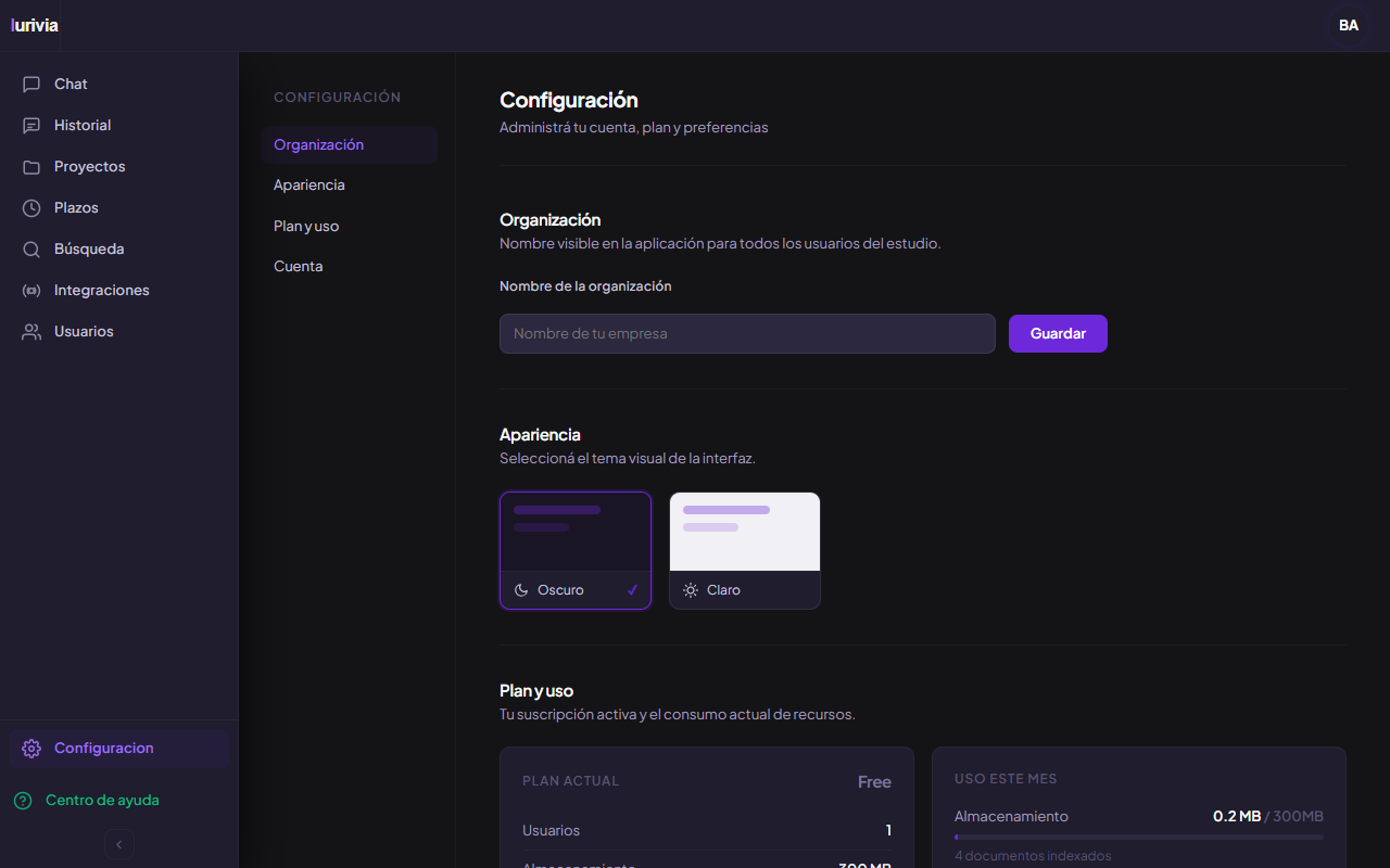Configuración
